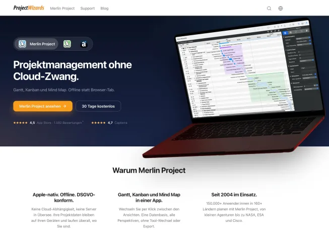 ProjectWizards relauncht Website mit neuem Design und schnellerer Technik Bild: ProjectWizards relauncht Website mit neuem Design und schnellerer Technik