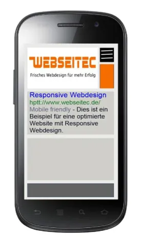 Bild: Mobile Webseiten – Google bevorzugt Responsive Webdesign