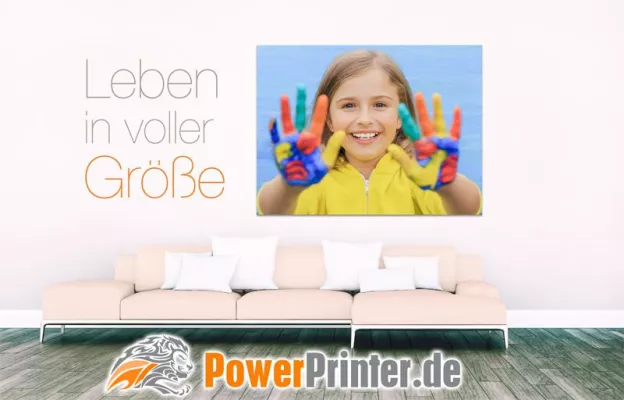 Bild: Großformat-Drucke für individuelle Raumgestaltung jetzt bei PowerPrinter.de