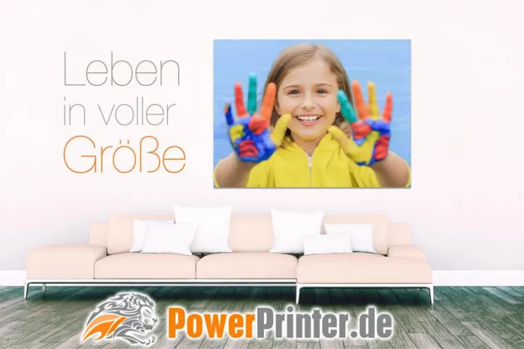 Bild: Großformat-Drucke für individuelle Raumgestaltung jetzt bei PowerPrinter.de