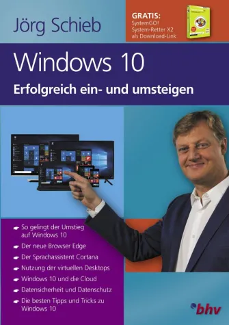 Bild: Sachbuch: Erfolgreich mit Windows 10 und Jörg Schieb