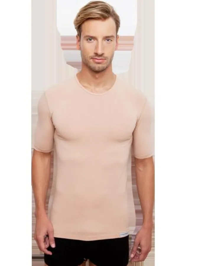 Schaufenberger® Unterhemden jetzt auch mit Rundhals-Ausschnitt, erhältlich in weiß und hautfarbe