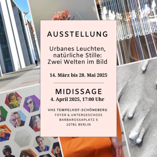 Bild: Ausstellung „Urbanes Leuchten, natürliche Stille: Zwei Welten im Bild“