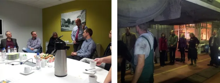 Bild: Unternehmensbesichtigung in der Barnimer Busgesellschaft mbH