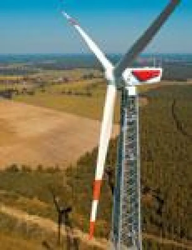 Derzeit höchste Gittermast-Anlage bei Cottbus