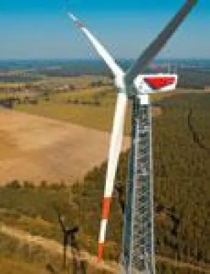 Bild: WSB Neue Energien GmbH baut in Spremberg einzigartigen Gittermast-Windpark
