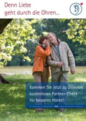 Bild: Denn Liebe geht durch die Ohren - HÖREX Hör-Experten laden ein zum kostenlosen Partner-Check für gutes Hören