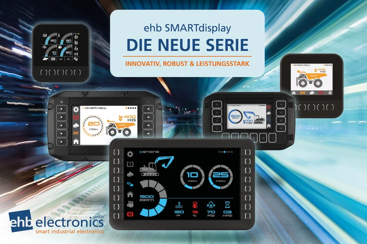 Fünf dynamische Steuerungssysteme erweitern die ehb SMARTdisplay Produktlinie