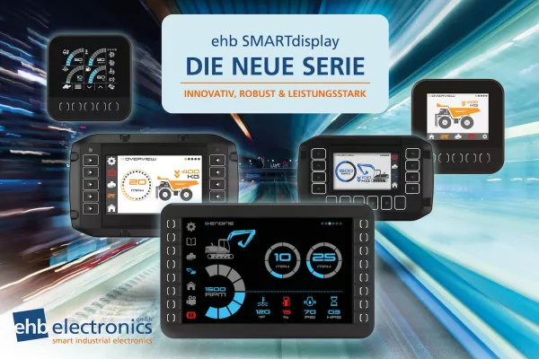 Bild: ehb electronics präsentiert fünf programmierbare Farb-Displays für dynamische Steuerungssysteme