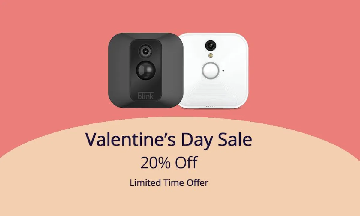 Zum Valentinstag gibt es 20 Prozent Rabatt auf alle Blink-Produkte