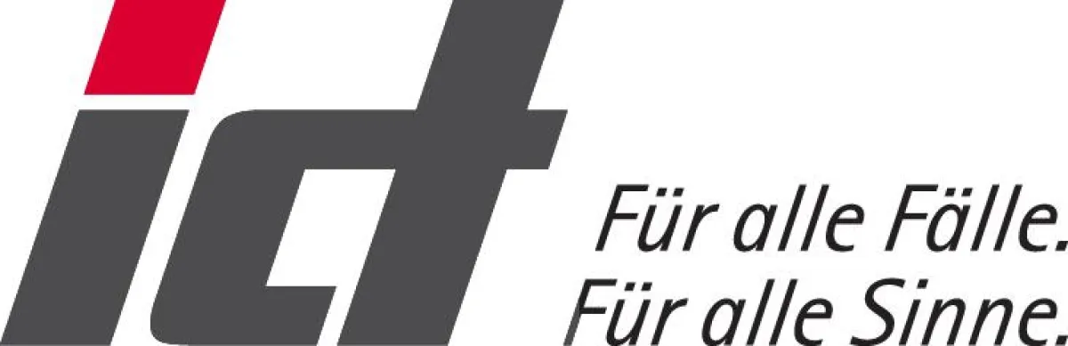 ict Logo mit neuem Slogan