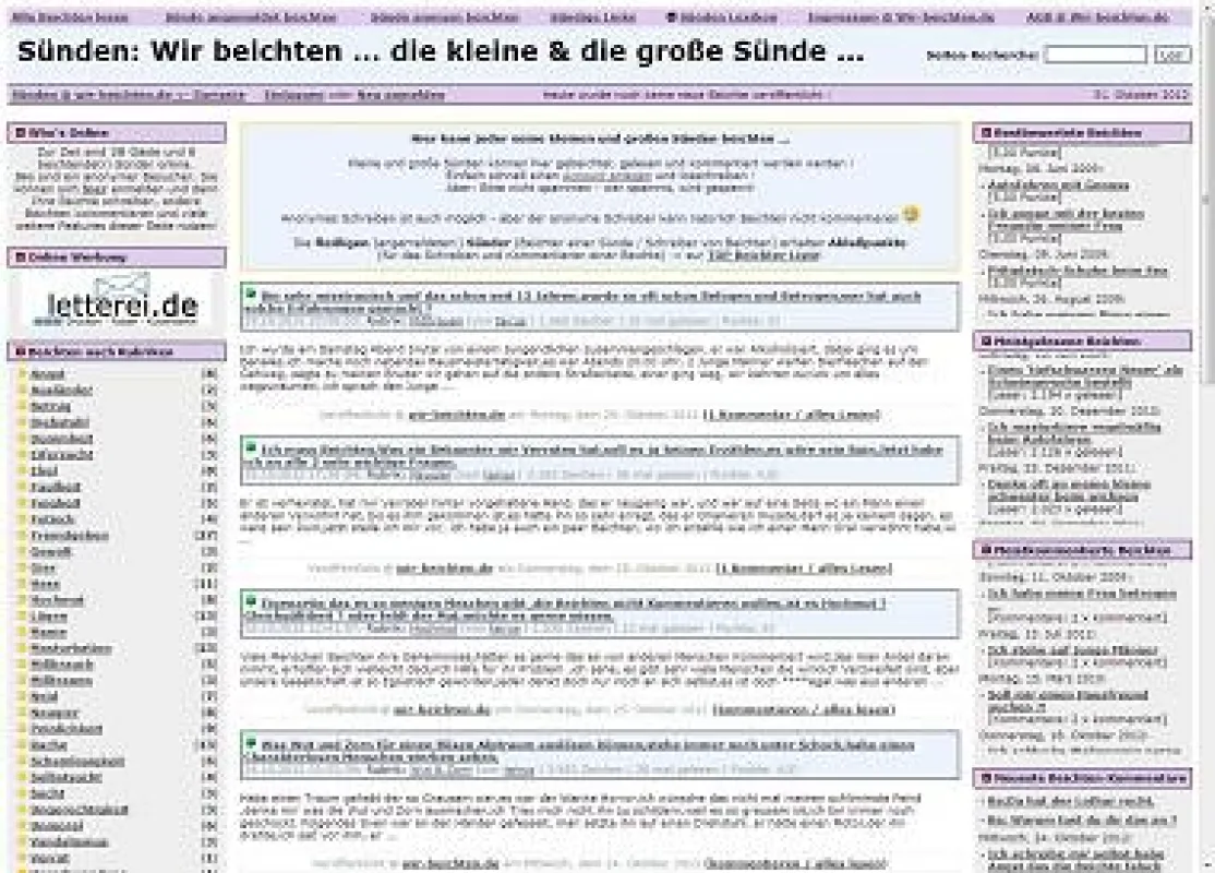 Wir-beichten.de Screenshot