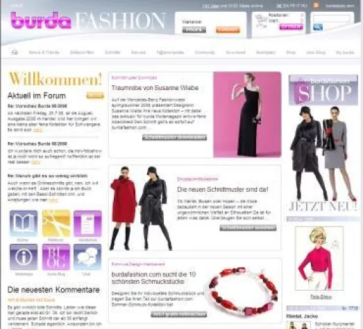 Über 100.000 registrierte Nutzer auf burdafashion.com Bild: Über 100.000 registrierte Nutzer auf burdafashion.com