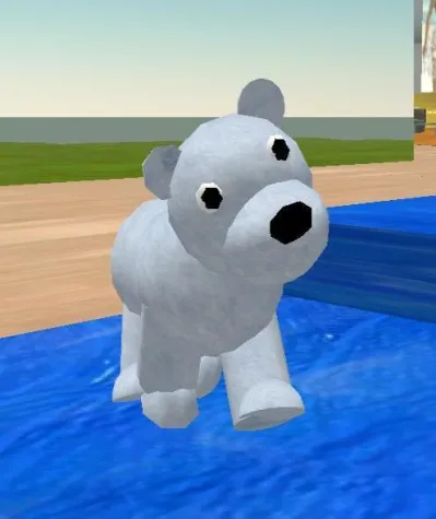 Bild: Knut in Second Life- In der virtuellen Welt findet der kleine Eisbär eine zweite Heimat