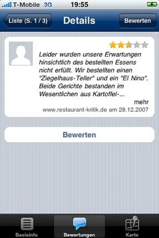 Bild: klickTel App von telegate MEDIA jetzt mit über 400.000 Bewertungen von Restaurants, Ärzten und Hotels