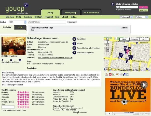 Bild: youop.com präsentiert neue Detailansicht