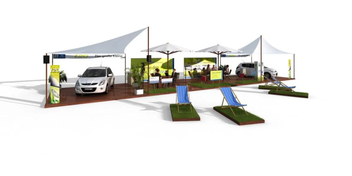 Rendering des Promotionstandes