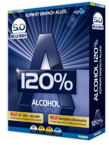 Bild: Franzis Klassiker Alcohol 120% 5.0 zukunftssicher im Blauen Gewand
