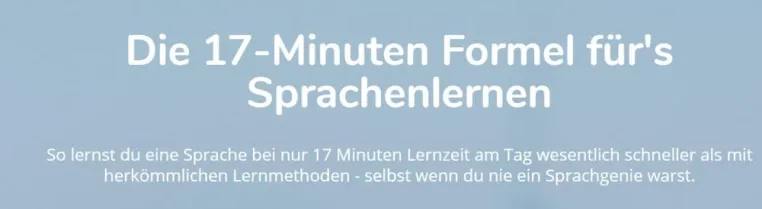 Bild: In nur 17 Minuten täglich eine neue Sprache lernen