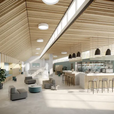 Dreidimensionales Holzdesign in akustischer Qualität: Schallreduzierende Vollholzprofile zur Raumgestaltung Bild: Dreidimensionales Holzdesign in akustischer Qualität: Schallreduzierende Vollholzprofile zur Raumgestaltung