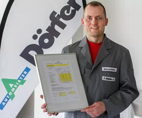 Bild: Autohaus Dörfer aus Pegau erneut Bestnote bei Werkstatt-Test