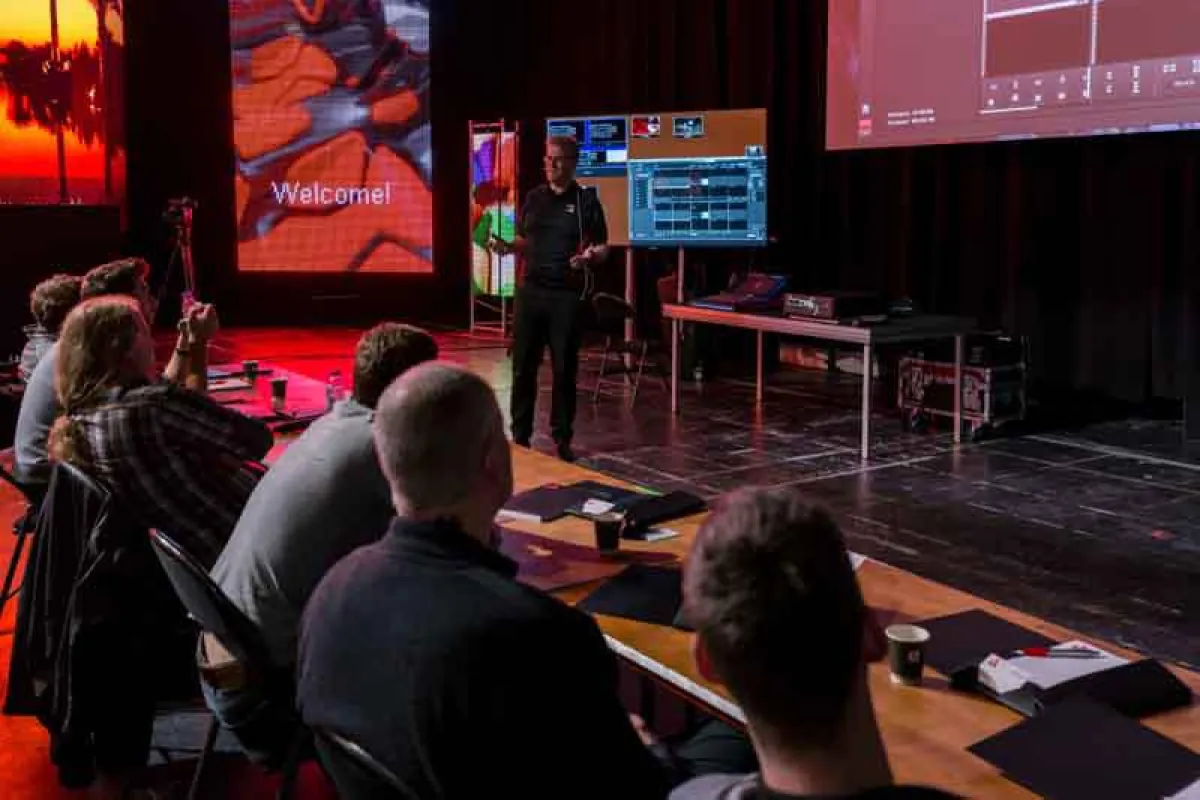 Barco Workshop mit Abbe Westerlundh bei AED (Foto: aadhoc-media.de • Thomas Rohwedder)