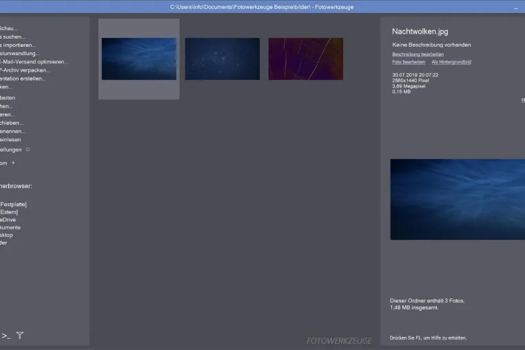 „Fotowerkzeuge“: Fotosoftware in neuer Version 3 erschienen Bild: „Fotowerkzeuge“: Fotosoftware in neuer Version 3 erschienen