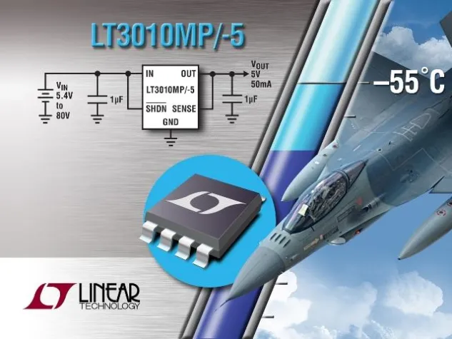 Bild: Linear Technology: Hochspannungs-Linearregler mit niedriger Dropout-Spannung