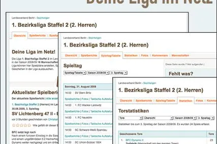Bild: Online-Ligaverwaltung nach dem Wikipedia-Prinzip für Fußball-Amateurligen