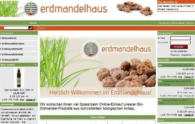 NEU: Erdmandel-Produkte in kontrollierter Bio-Qualität jetzt online bestellen Bild: NEU: Erdmandel-Produkte in kontrollierter Bio-Qualität jetzt online bestellen