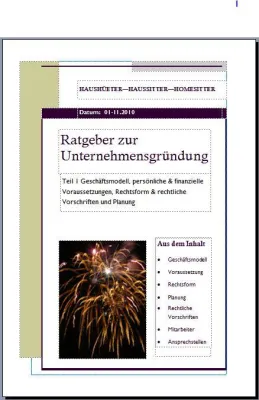 Bild: Erfolgreiche Unternehmensgründung mit einer Haushüter-Agentur