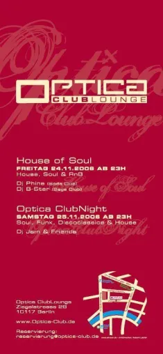 Bild: Grand Opening Optica Club Lounge Berlin Mitte 24.-25.11.2006