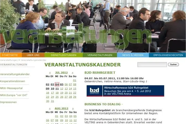 Bild: b2d-Dialogmesse Ruhrgebiet - ZENIT GmbH und NRW.BANK präsentieren das Enterprise Europe Network vor Ort