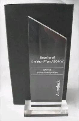 Bild: Autodesk verleiht UNITEC den Auszeichnung "Navisworks Reseller of the Year 2009"