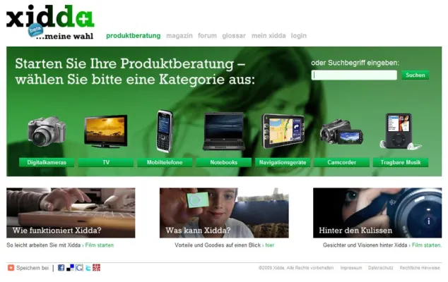 Bild: Mit xidda.com startet Produktberatung 2.0