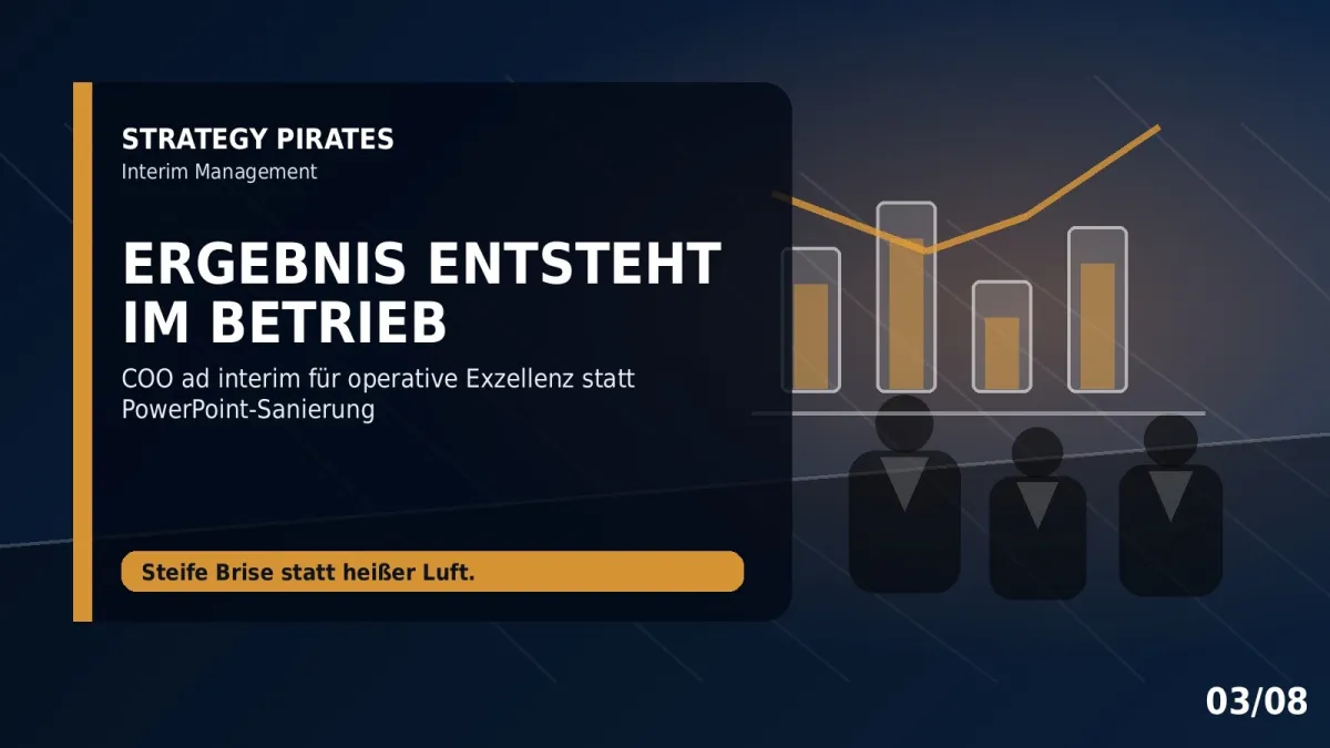 Kosten, Qualität, Lieferfähigkeit und Produktivität werden nicht in Gremien verbessert (© STRATEGY PIRATES)