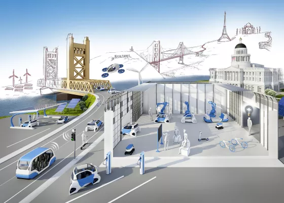 Bild: Delegation des California Mobility Center zu Besuch in Aachen