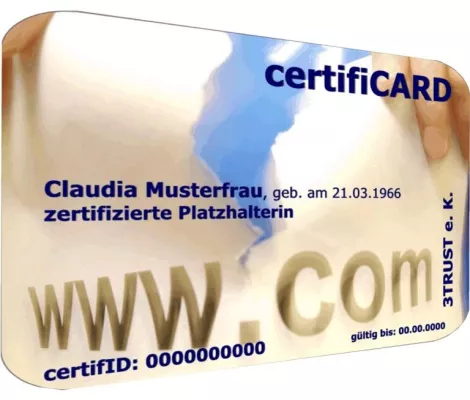Bild: Innovativen Zertifikatsträger „certifiCARD“ vorgestellt