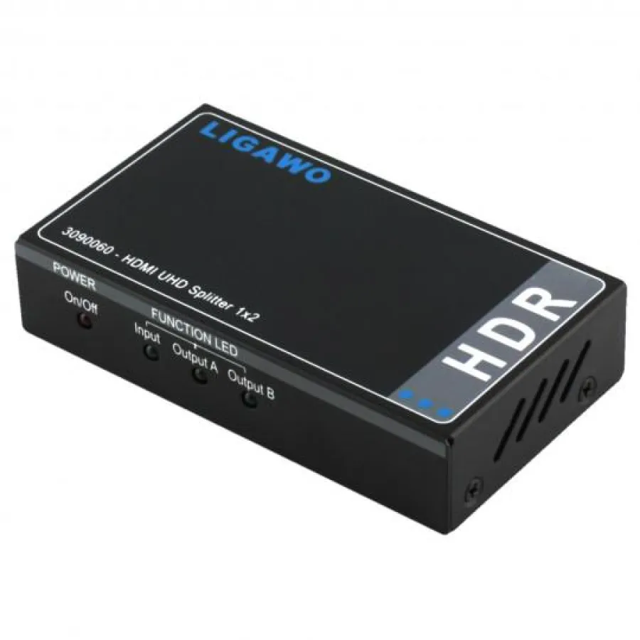 Ligawo ® 3090060 HDR HDMI Splitter 1x2