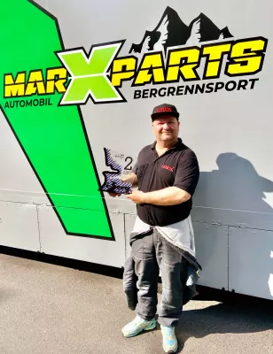 Bild: Bergrennfahrer Marc Längerer bestätigt seine Topform erneut.