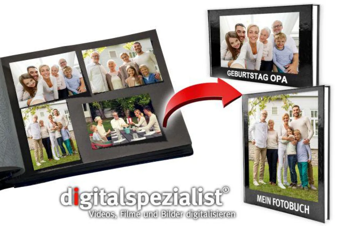 digitalspezialist bietet den einzigartigen Service der Digitalisierung kompletter Fotoalben.