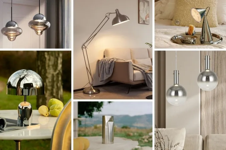 Bild: Glamour zum Einschalten: Moderne Metallic-Leuchten präsentiert von Lampenwelt.de