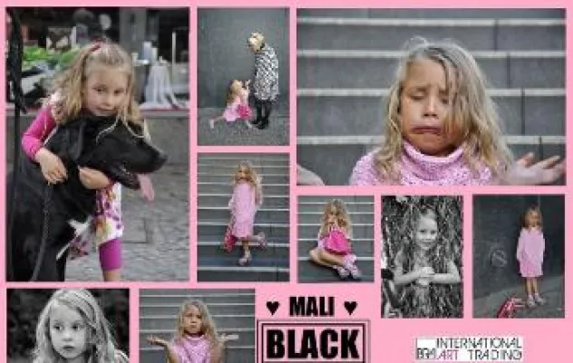 Bild: Premiere für Mali Black – Berlins jüngste Malerin und ihre allererste Ausstellung in der Zahnarztpraxis KU64