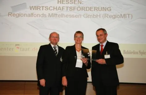Bild: Regionalfonds Mittelhessen GmbH (RegioMIT): PPP-Innovationspreis bestätigt erfolgreiche Arbeit