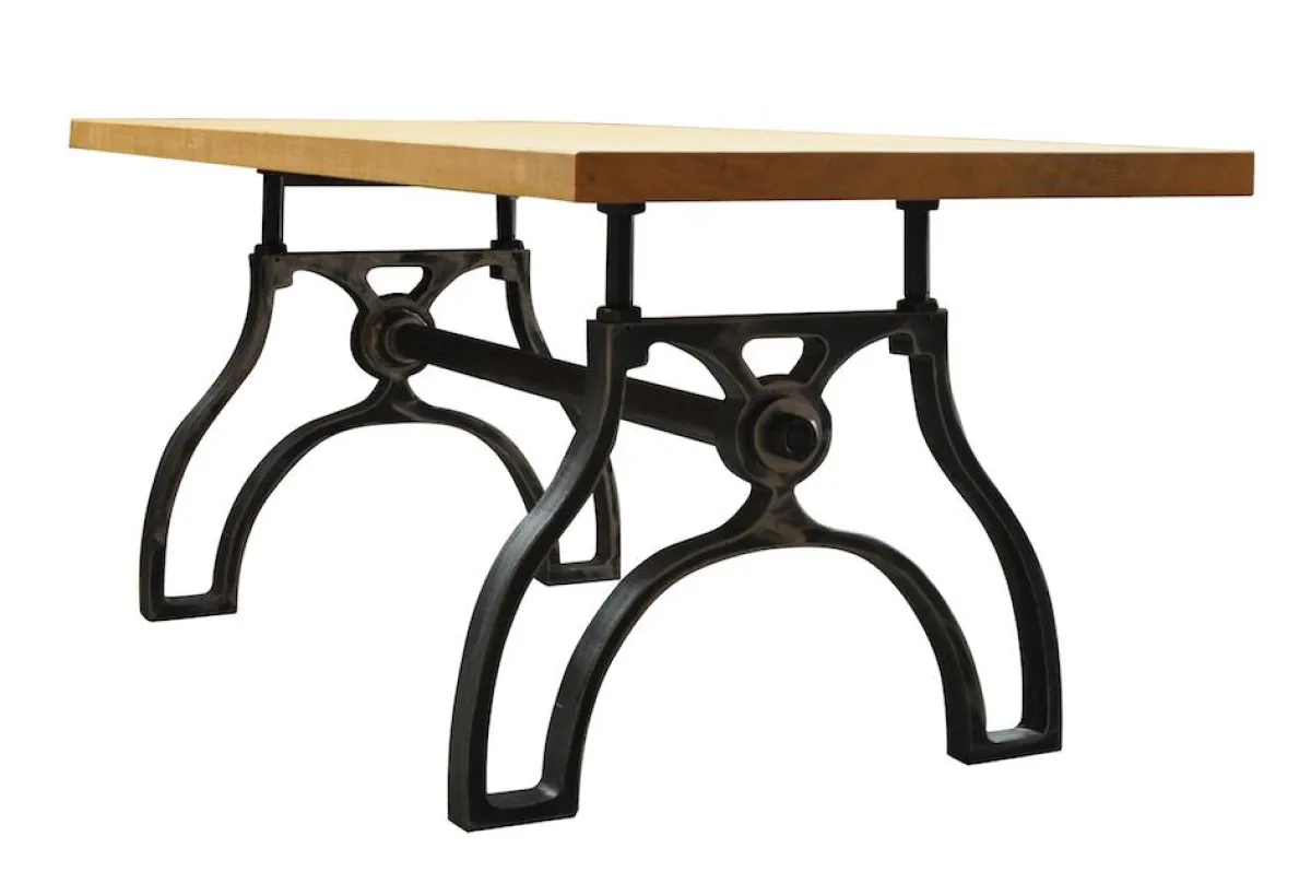 Walkling Holzdesign - Tisch mit Eisenfüßen