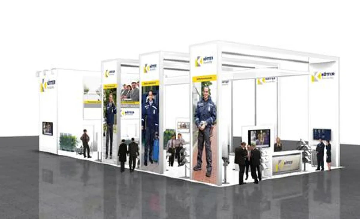 Messestand-Animation: Auf fast 200 Quadratmetern Fläche präsentiert KÖTTER Security Neuheiten bei de