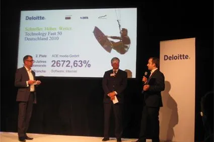 Bild: Platz 2 bei Deloitte Technology Fast 50