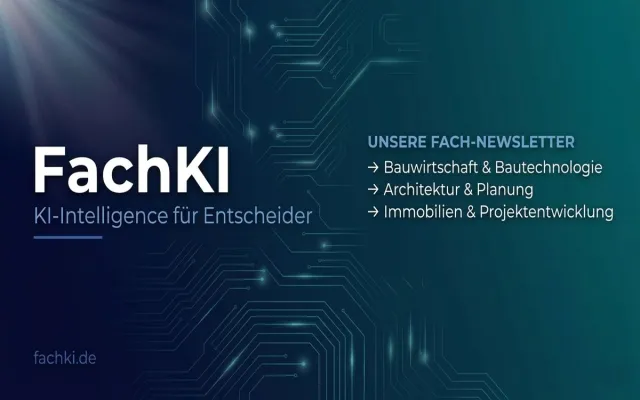 Bild: KI-Radar Bau & Immobilien: Neuer kostenloser Newsletter für Bauunternehmer im DACH-Raum