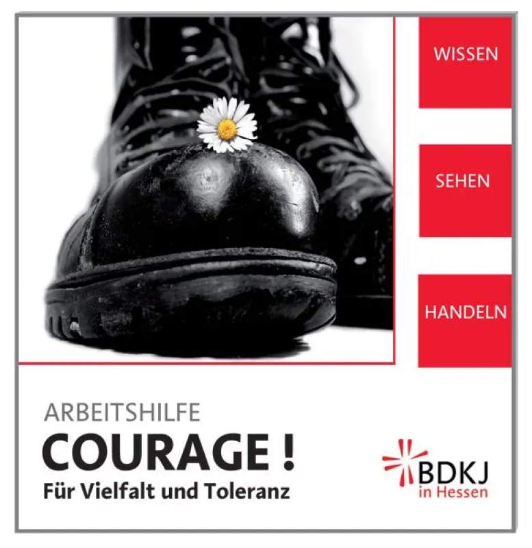 Titelseite der Arbeitshilfe mit Infos und Methoden für die Jugendarbeit