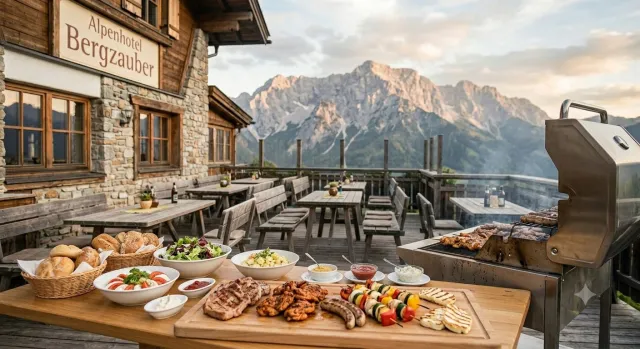 Bild: Grillabend im Alpenhotel Bergzauber: Jeden Donnerstag genießen, schlemmen und den Abend ausklingen lassen